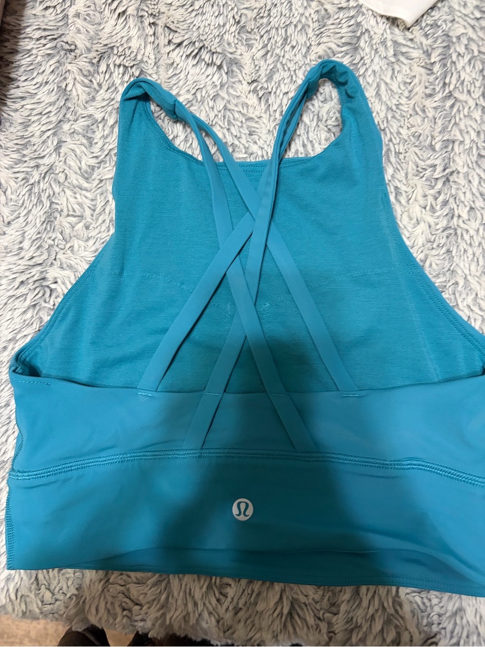 lululemon athletica Teal Strappy Crossback Sports Bra